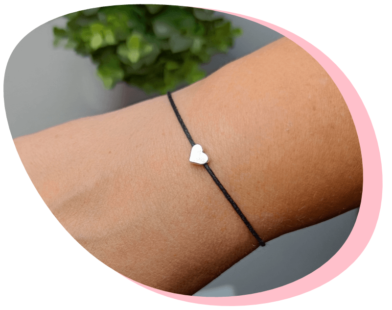 Handmade wish bracelet gift card