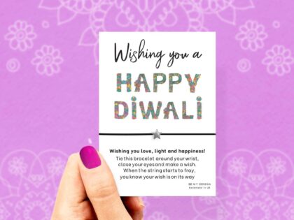 Happy Diwali Wish Bracelet