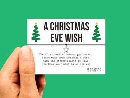 Christmas Eve Tree Card Wish Bracelet