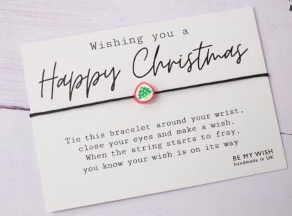 Christmas Tree Bead Wish Bracelet