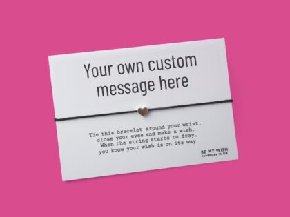 Custom Message Wish Bracelet