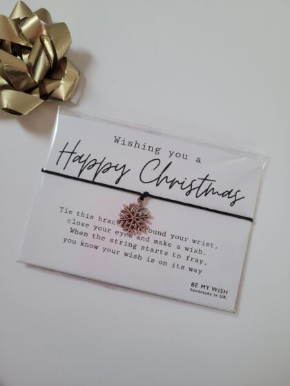 Christmas Snowflake Wish Bracelet