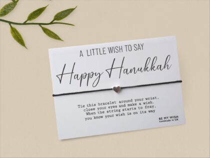 Happy Hanukkah Wish Bracelet