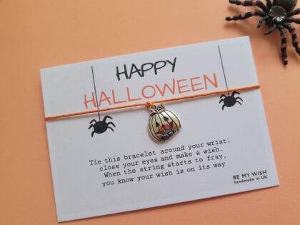 Halloween Pumpkin Wish Bracelet