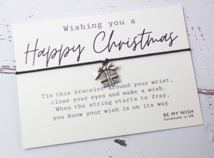 Christmas Present Charm Wish Bracelet